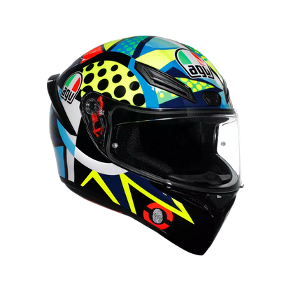 Motorcycle track helmet Multicolour rossi winter test edition