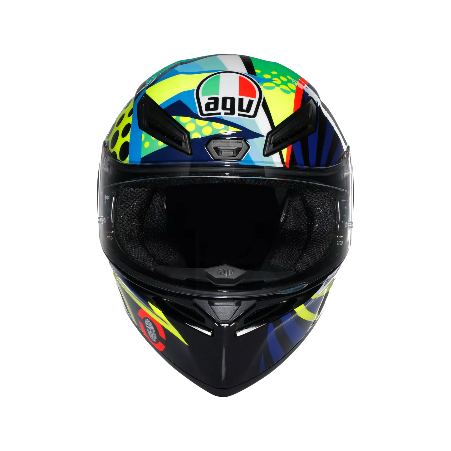 Motorcycle track helmet Multicolour rossi winter test edition