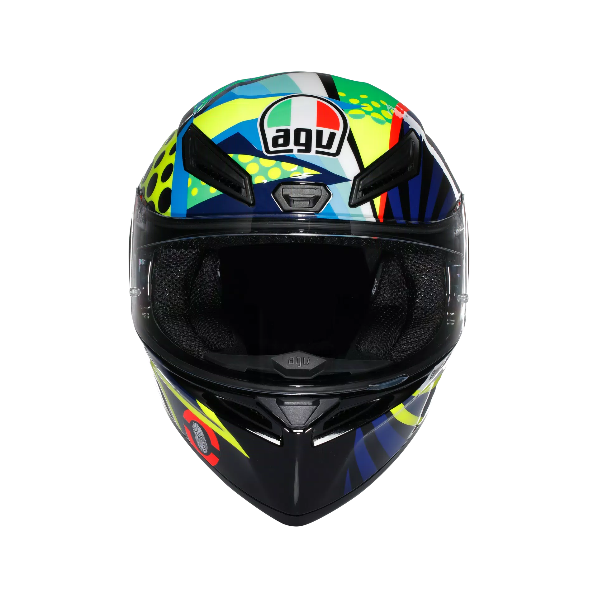 Motorcycle track helmet Multicolour rossi winter test edition