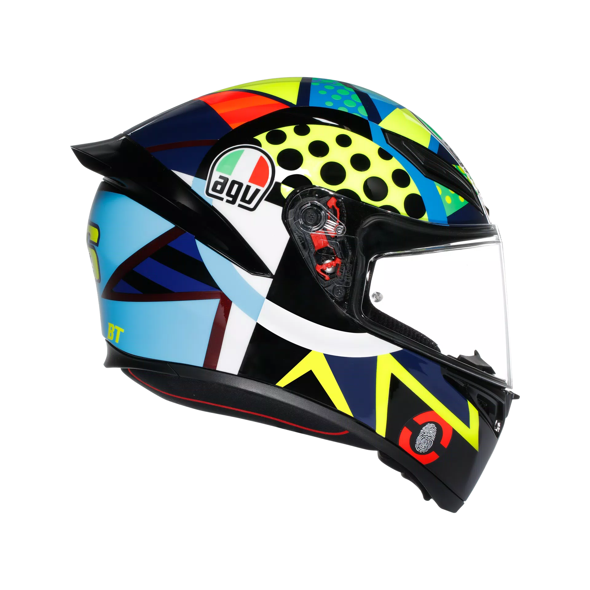 Motorcycle track helmet Multicolour rossi winter test edition