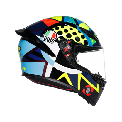 Motorcycle track helmet Multicolour rossi winter test edition