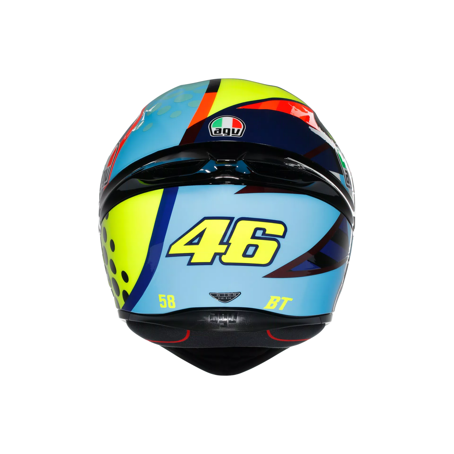 Motorcycle track helmet Multicolour rossi winter test edition