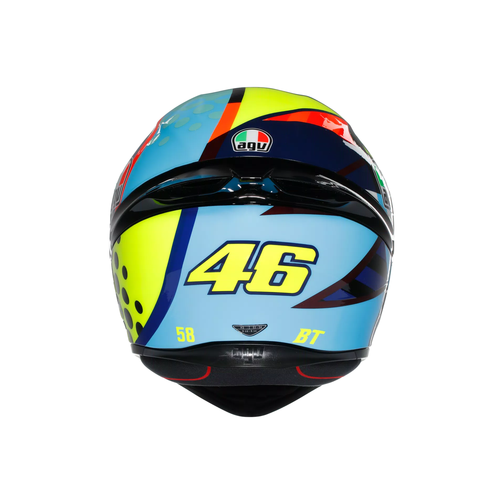 Motorcycle track helmet Multicolour rossi winter test edition