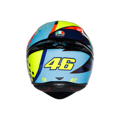 Motorcycle track helmet Multicolour rossi winter test edition
