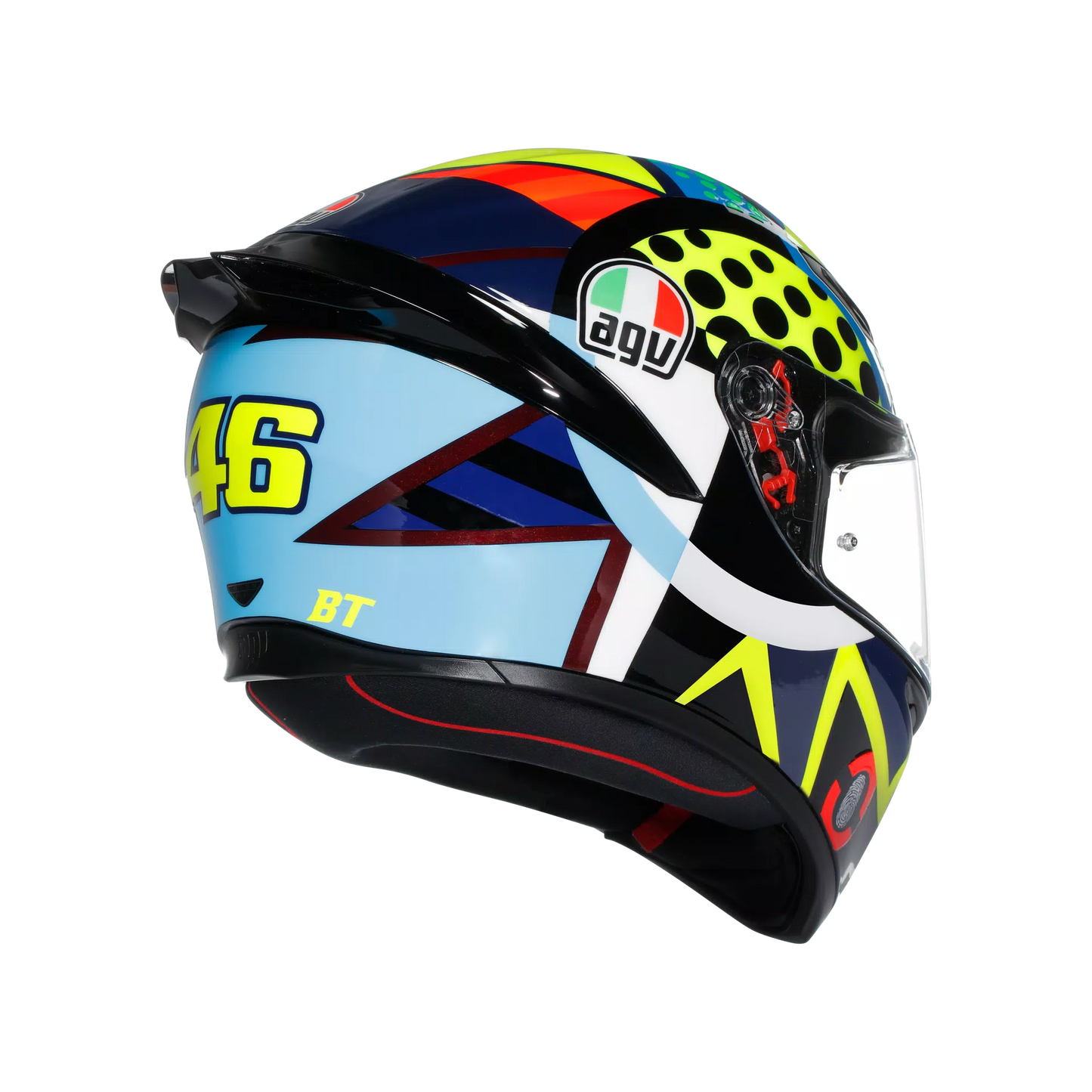 Motorcycle track helmet Multicolour rossi winter test edition