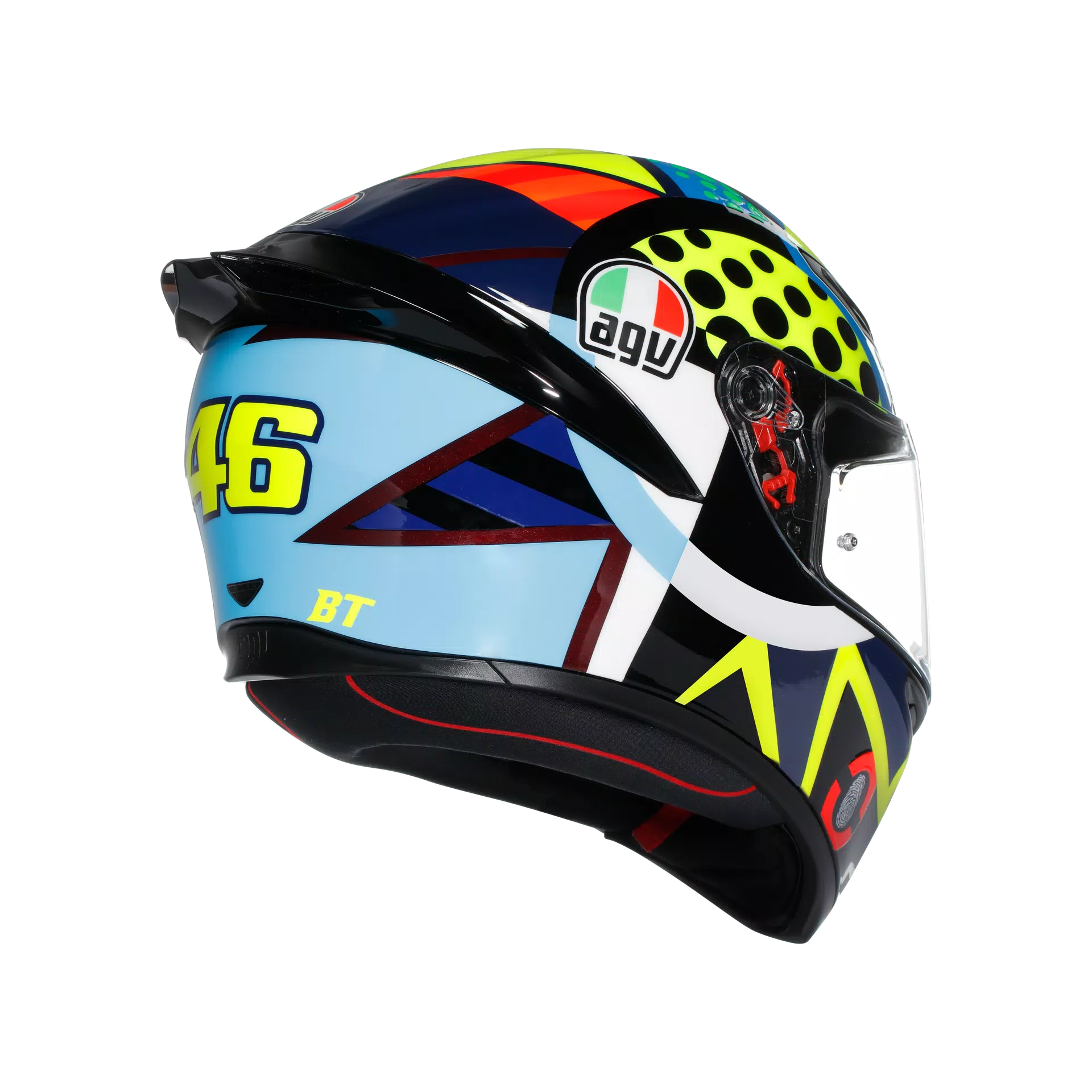 Motorcycle track helmet Multicolour rossi winter test edition