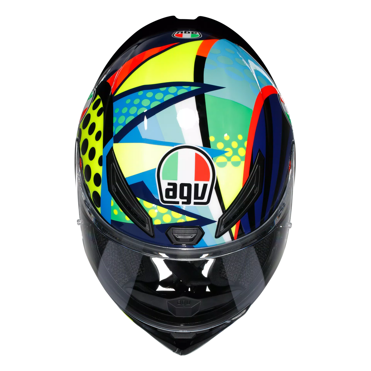Motorcycle track helmet Multicolour rossi winter test edition