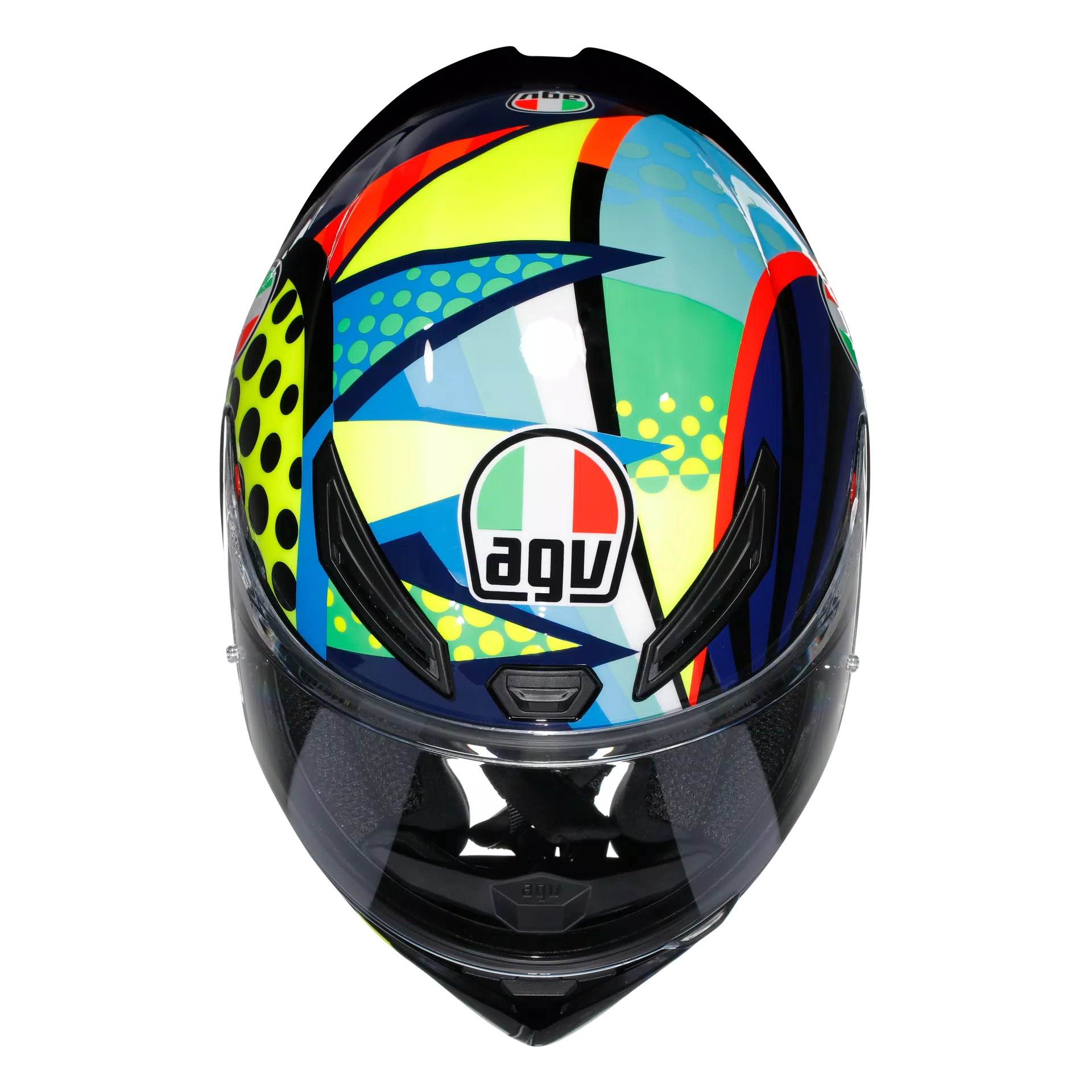 Motorcycle track helmet Multicolour rossi winter test edition