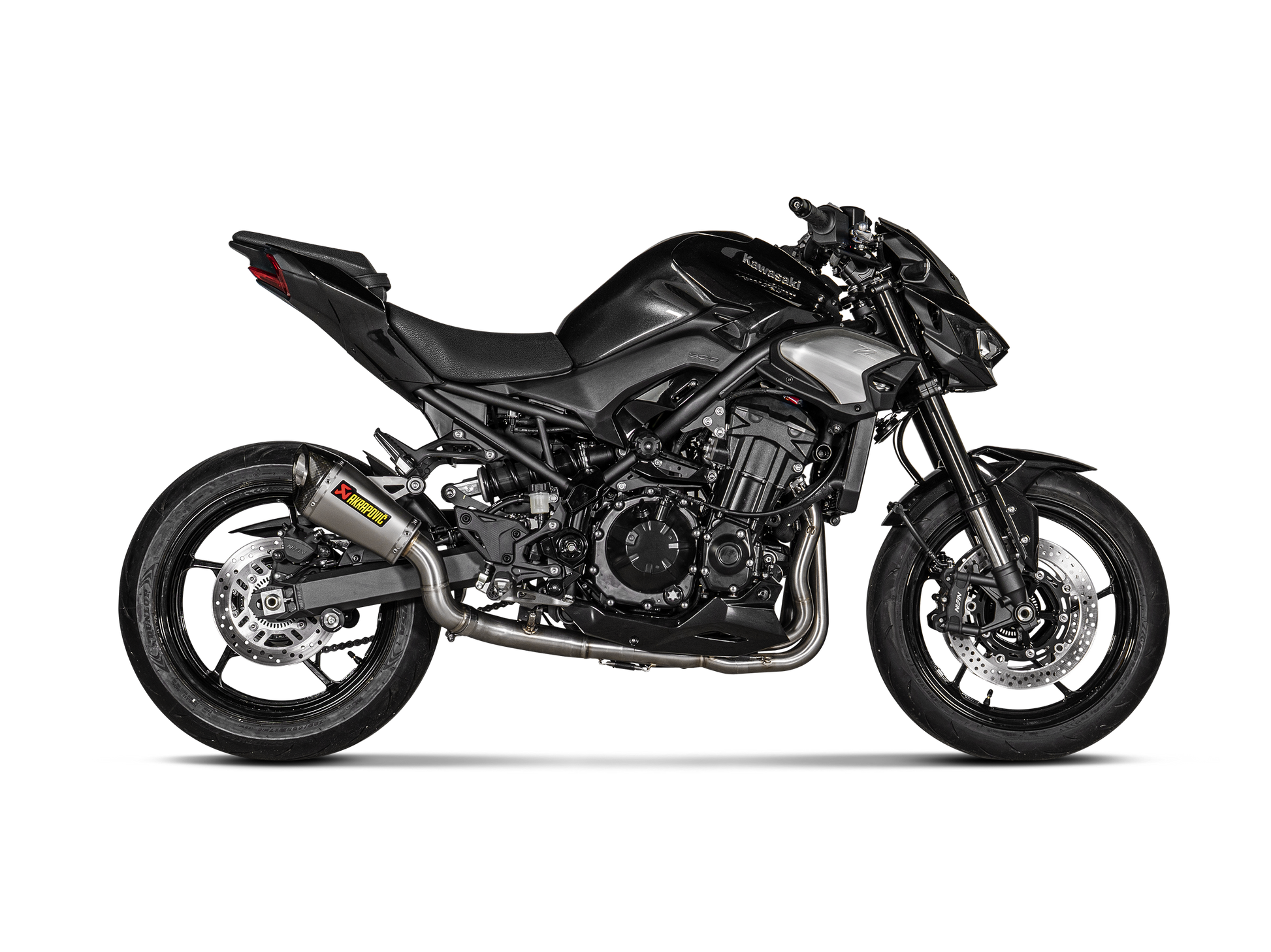 Motorcycle slip on exhaust titanium for kawasaki z900 2025