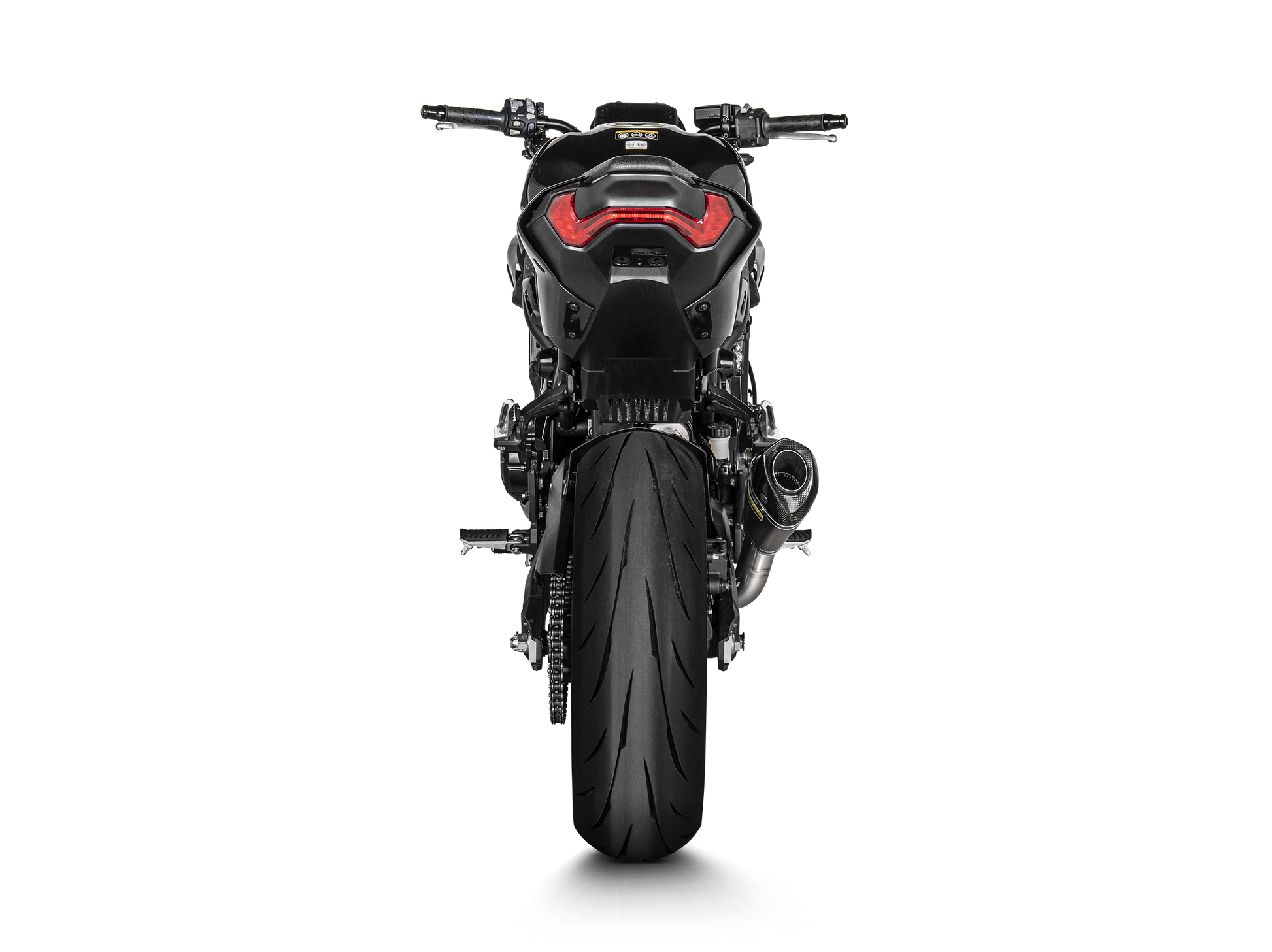 Motorcycle slip on exhaust titanium for kawasaki z900 2025