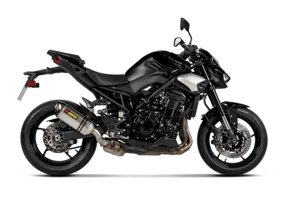 Motorcycle titanium slip on exhaust titanium with carbon fiber cap for kawasaki z900 2025 