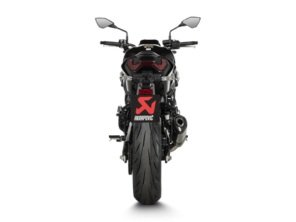 Motorcycle titanium slip on exhaust titanium with carbon fiber cap for kawasaki z900 2025 