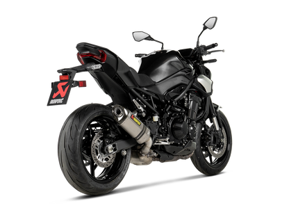 Motorcycle titanium slip on exhaust titanium with carbon fiber cap for kawasaki z900 2025 