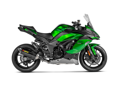 Motorcycle exhaust heat shield for Kawasaki ninja 1100/1000 sx - black carbon fiber finish 