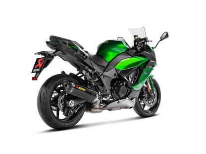 Motorcycle slip-on exhaust carbon fiber for kawasaki ninja 1000sx (2020-24)
