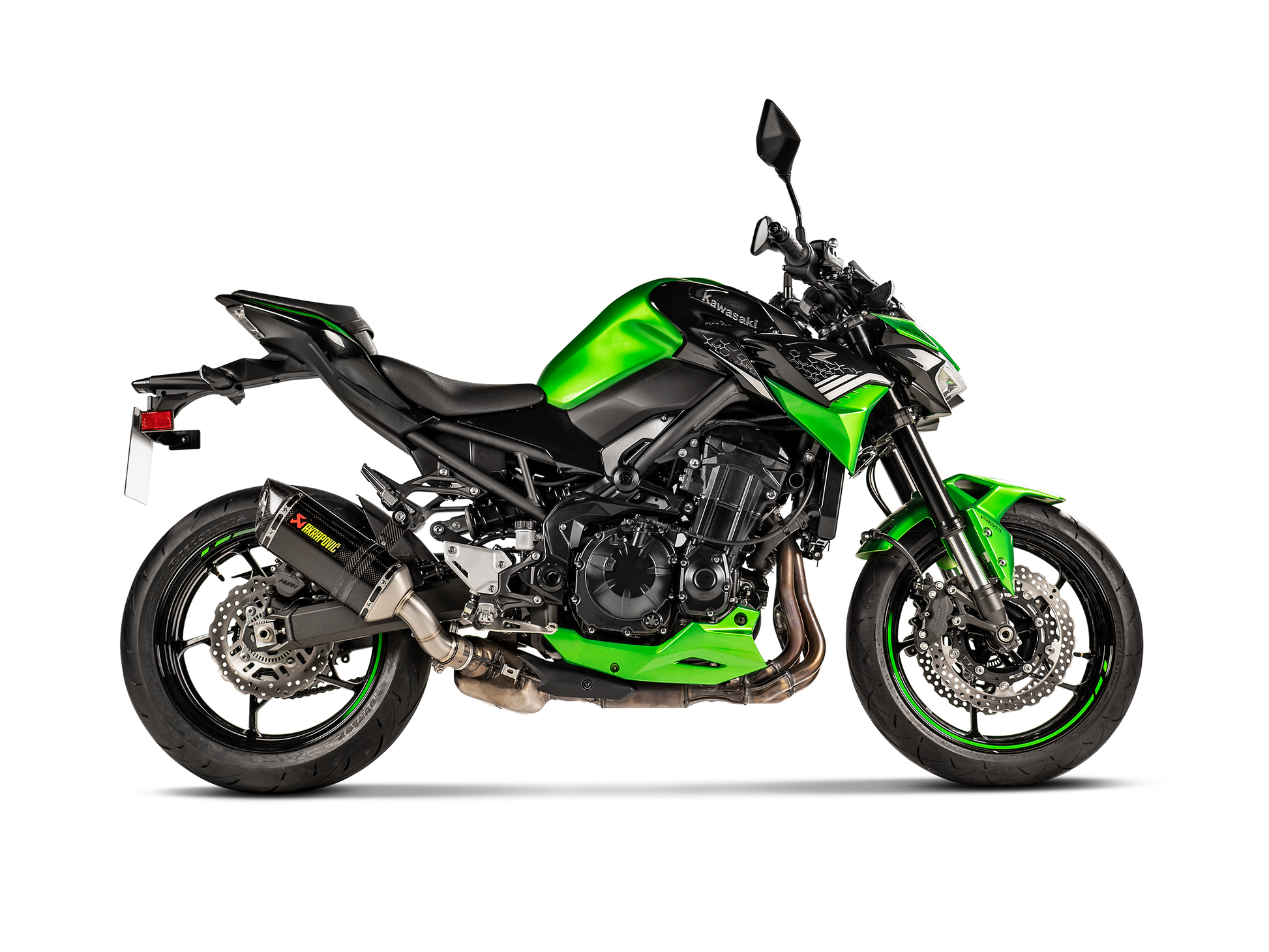 Motorcycle slip-on exhaust carbon fiber for kawasaki Z900