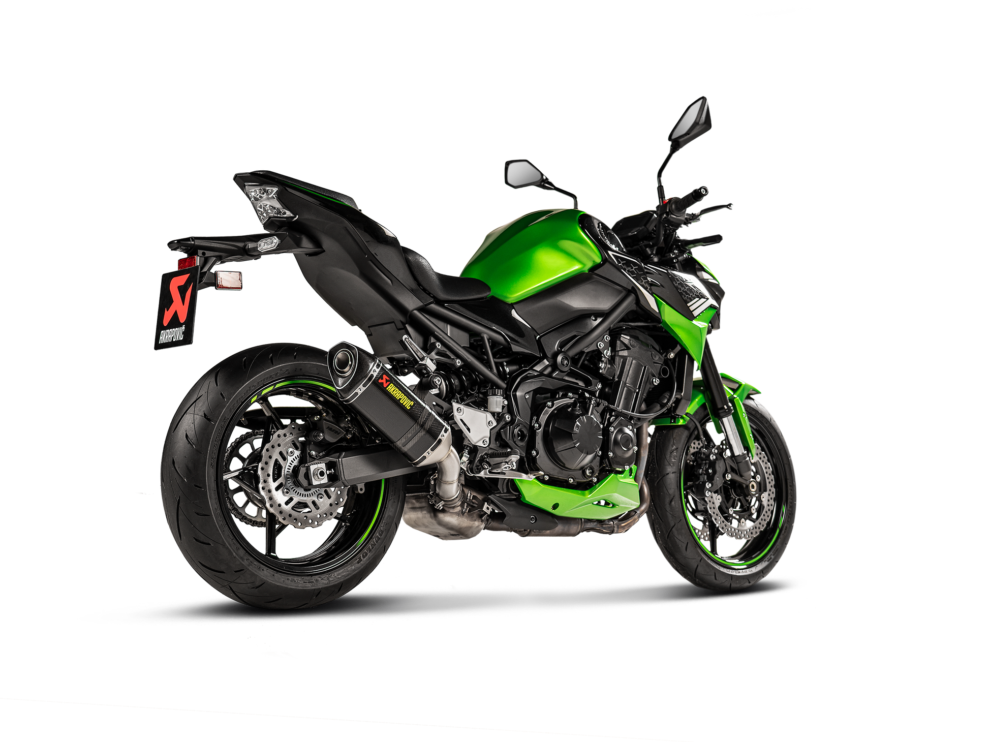 Motorcycle slip-on exhaust carbon fiber for kawasaki Z900