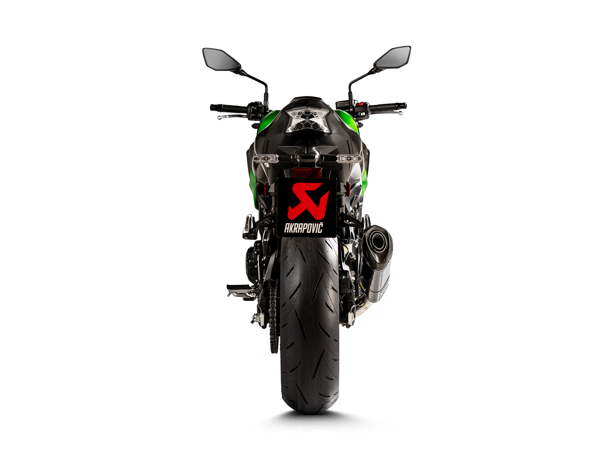 Motorcycle slip-on exhaust carbon fiber for kawasaki Z900