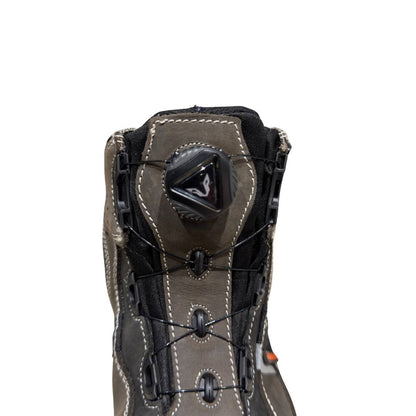 amaroq motorcycle riding boot leather waterproof armoured boa tie system 