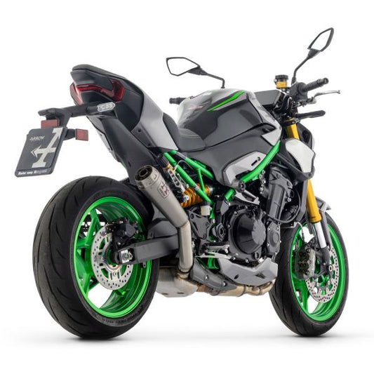 Motorcycle titanium slip-on exhaust for kawasaki z900 (2025+)