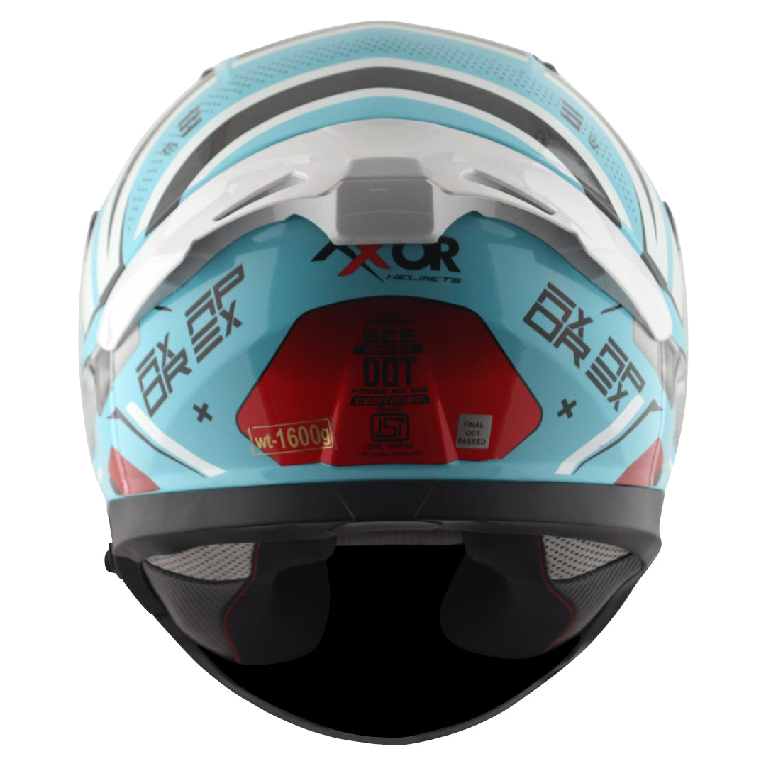 Motorcycle full face helmet Glossy blue red black with pinlock and sun-visor