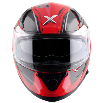 Motorcycle full face helmet black red marvel deadpool graphics (Licensed)