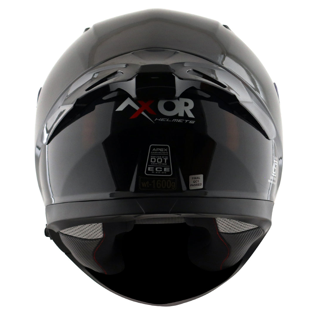 Motorcycle full face solid black helmet with pinlock and sunvisor