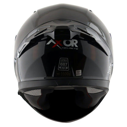 Motorcycle full face solid black helmet with pinlock and sunvisor