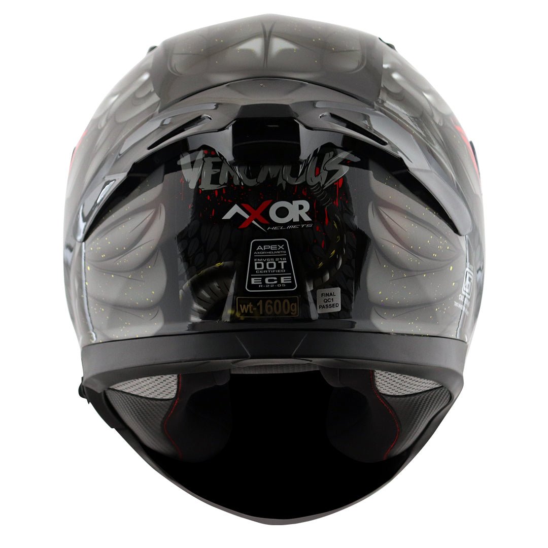 fangs full face motorcycle helmet Axor Apex Venomous