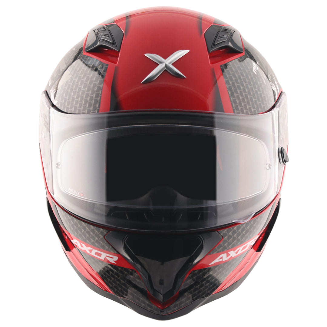 Motorcycle full face helmet dc superman black red decal pinlock ready