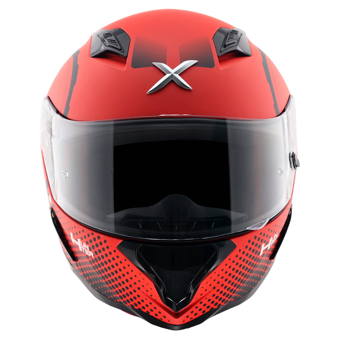 Motorcycle full face Matt red black  helmet pinlock ready ISI ECE 2206