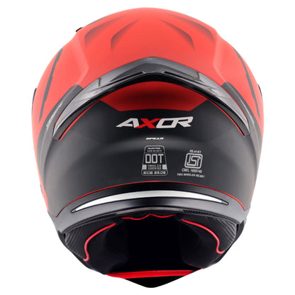 Motorcycle full face Matt red black  helmet pinlock ready ISI ECE 2206