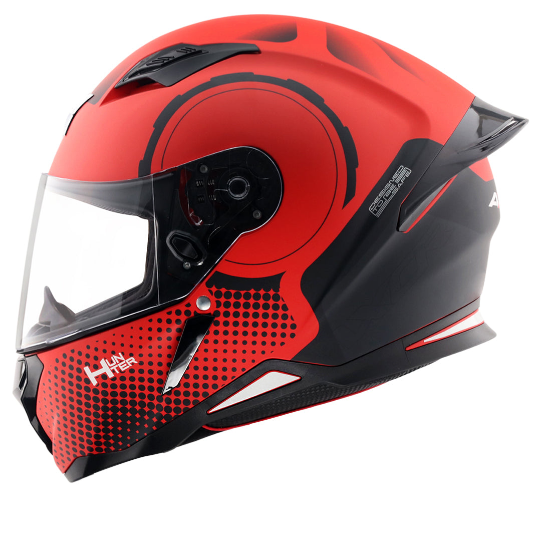 Motorcycle full face Matt red black  helmet pinlock ready ISI ECE 2206