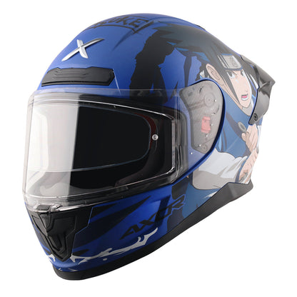 Motorcycle full face helmet Naruto - Sasuke decal matt Pinlock 