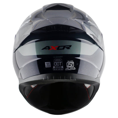 Motorcycle full face helmet glossy blue black pinlock , dot ece
