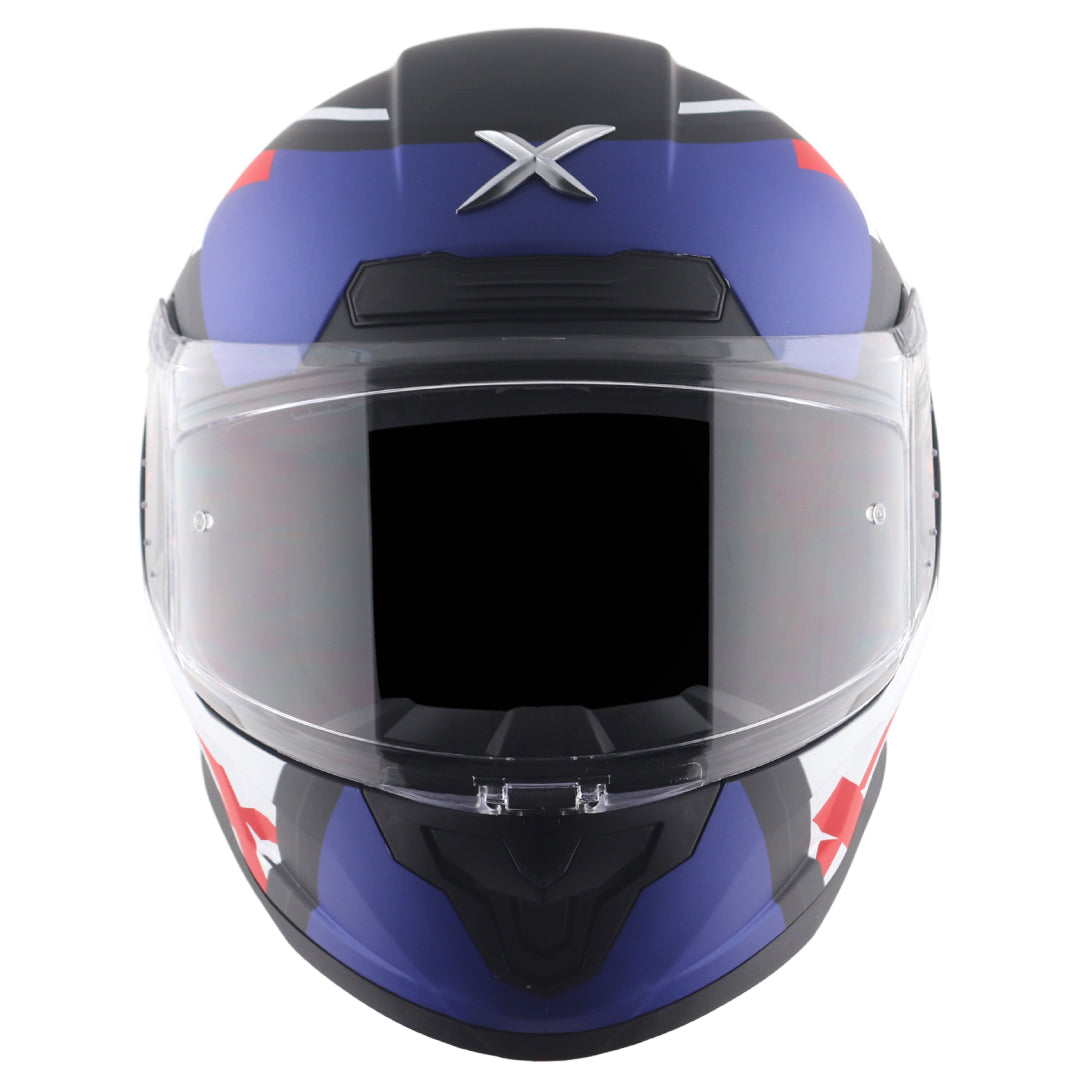 Motorcycle full face helmet Matt blue black pinlock , dot ece