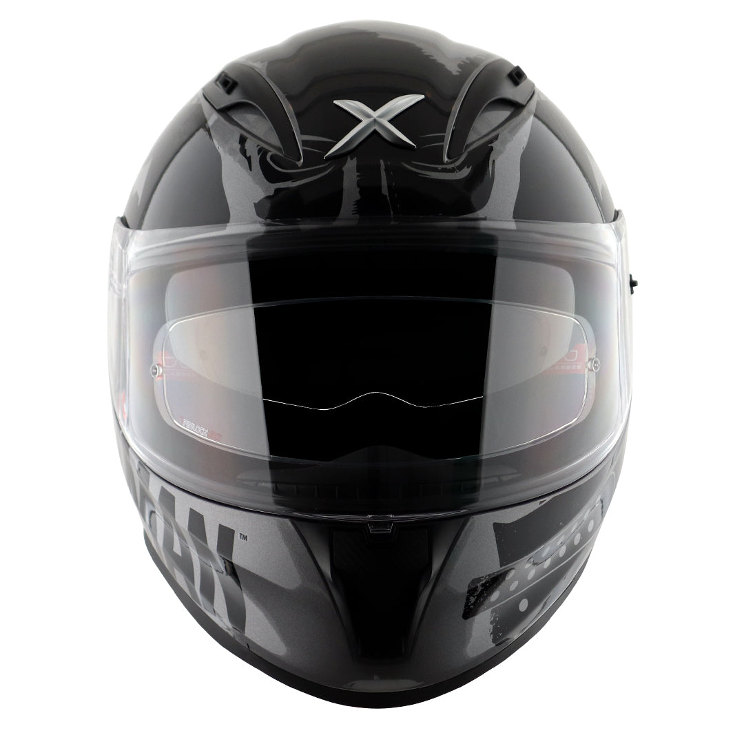 Motorcycle full face helmet gloss black DC batman decal pinlock dual-visor