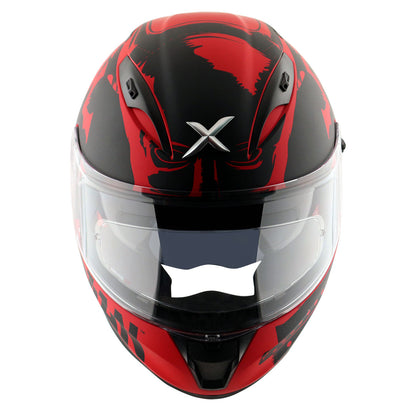 Motorcycle full face helmet matt red black DC batman decal pinlock dual-visor