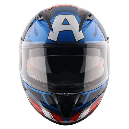 Motorcycle full face helmet marvel captain america decal pinlock sun-visor