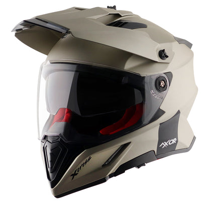 Motorcycle adventure / off-roading / motocross Nickel Brown helmet pinlock, dual visor