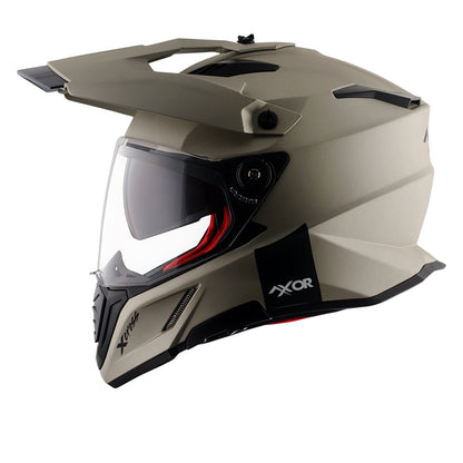 Motorcycle adventure / off-roading / motocross Nickel Brown helmet pinlock, dual visor