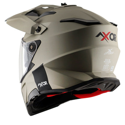Motorcycle adventure / off-roading / motocross Nickel Brown helmet pinlock, dual visor