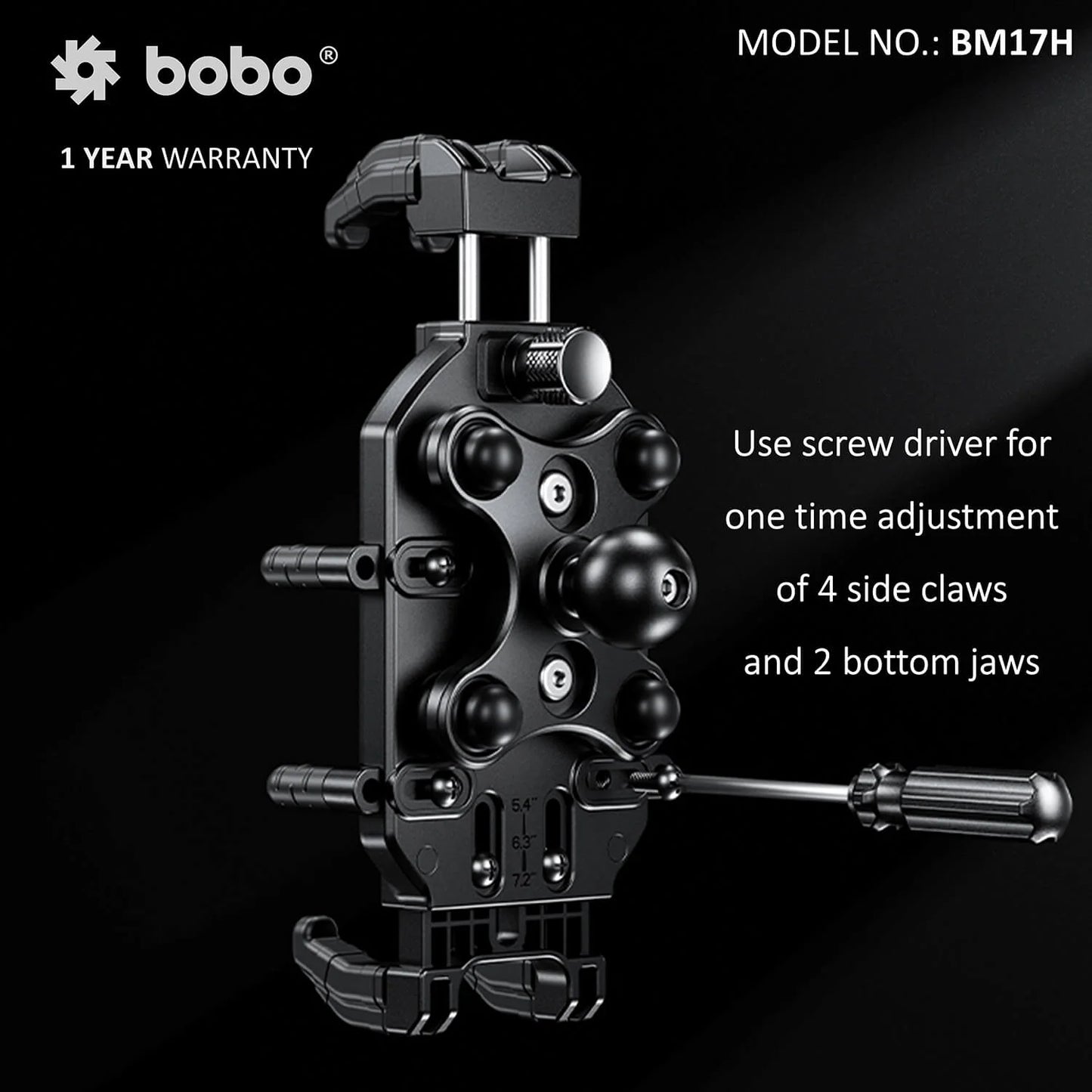 motorcycle anti-vibration anti-theft smartphone/mobile holder mount