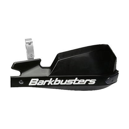 Motorcycle Hand / lever guard barkbusters black with black letters