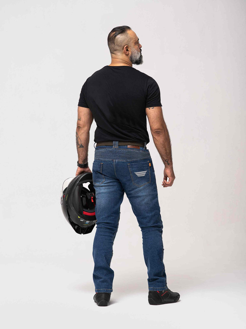 motorcycle/bike riding jean blue denim D3O kevlar 