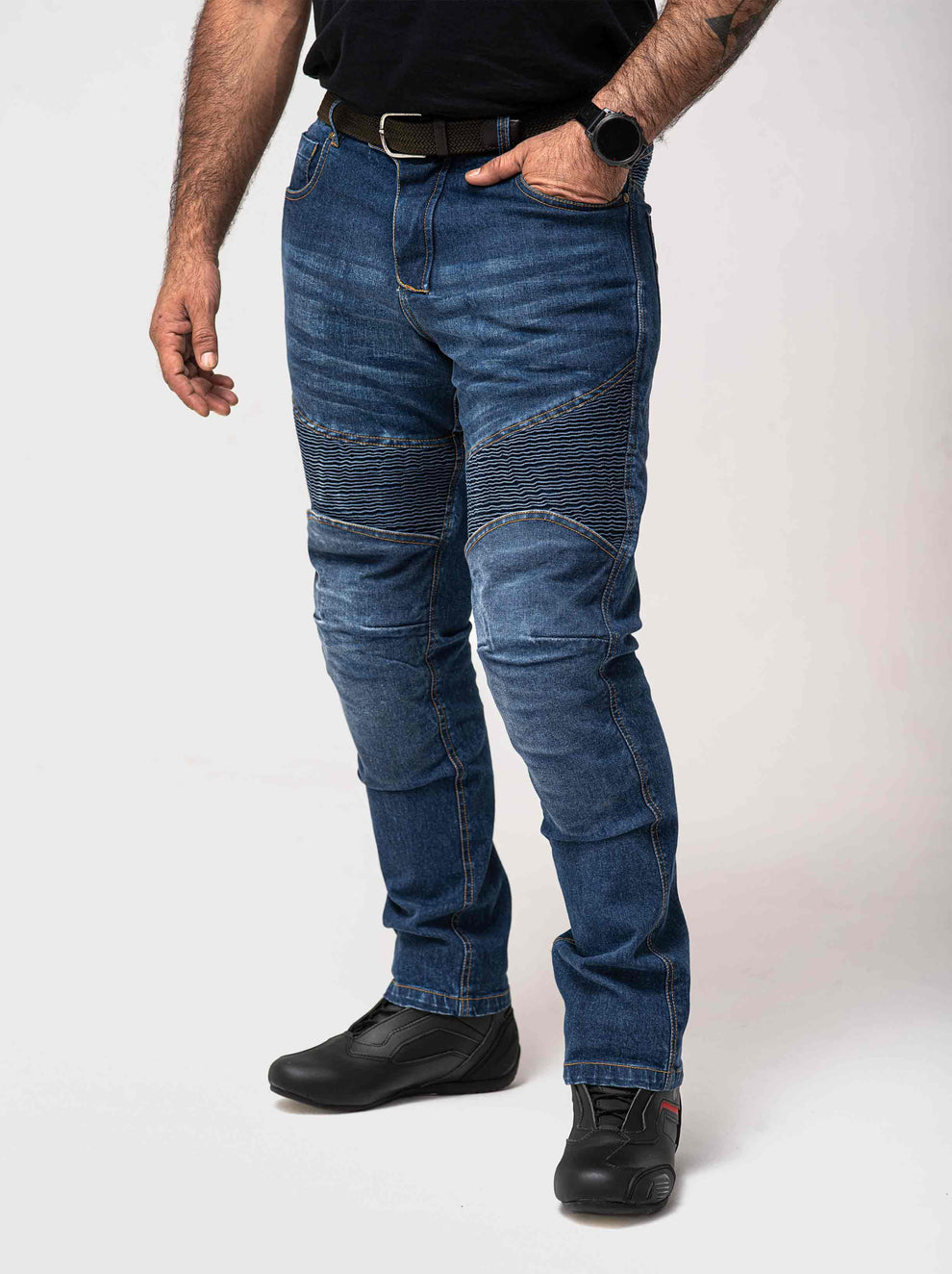 motorcycle/bike riding jean blue denim D3O kevlar 