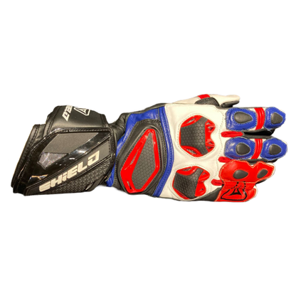 Shield Viper X Full Gauntlet Gloves (Black Blue Red)