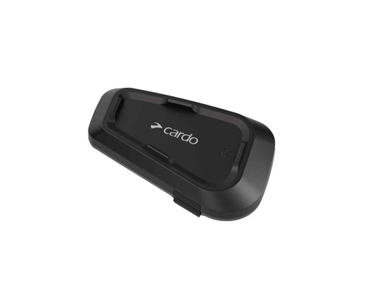 Black communication / intercom system device for motorcycle riders helmet installation 