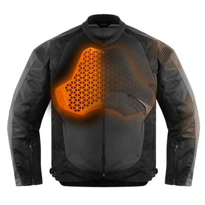 Motorcycle jacket chest armour D3O level 1 type B coverage