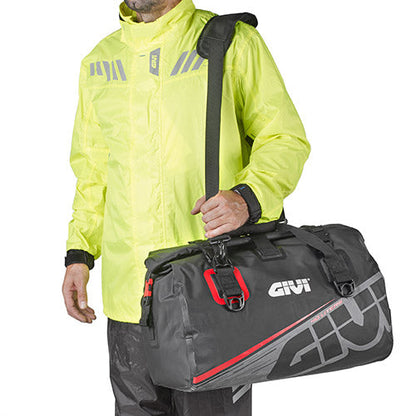 Givi Waterproof Cylinder 40 Ltr Grey Black - Tail Bag [EA115GR]
